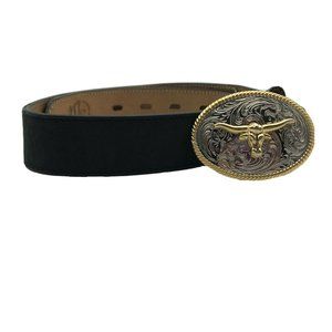 3D Leather Western Belt DDD Kids Boy 24 Buckle